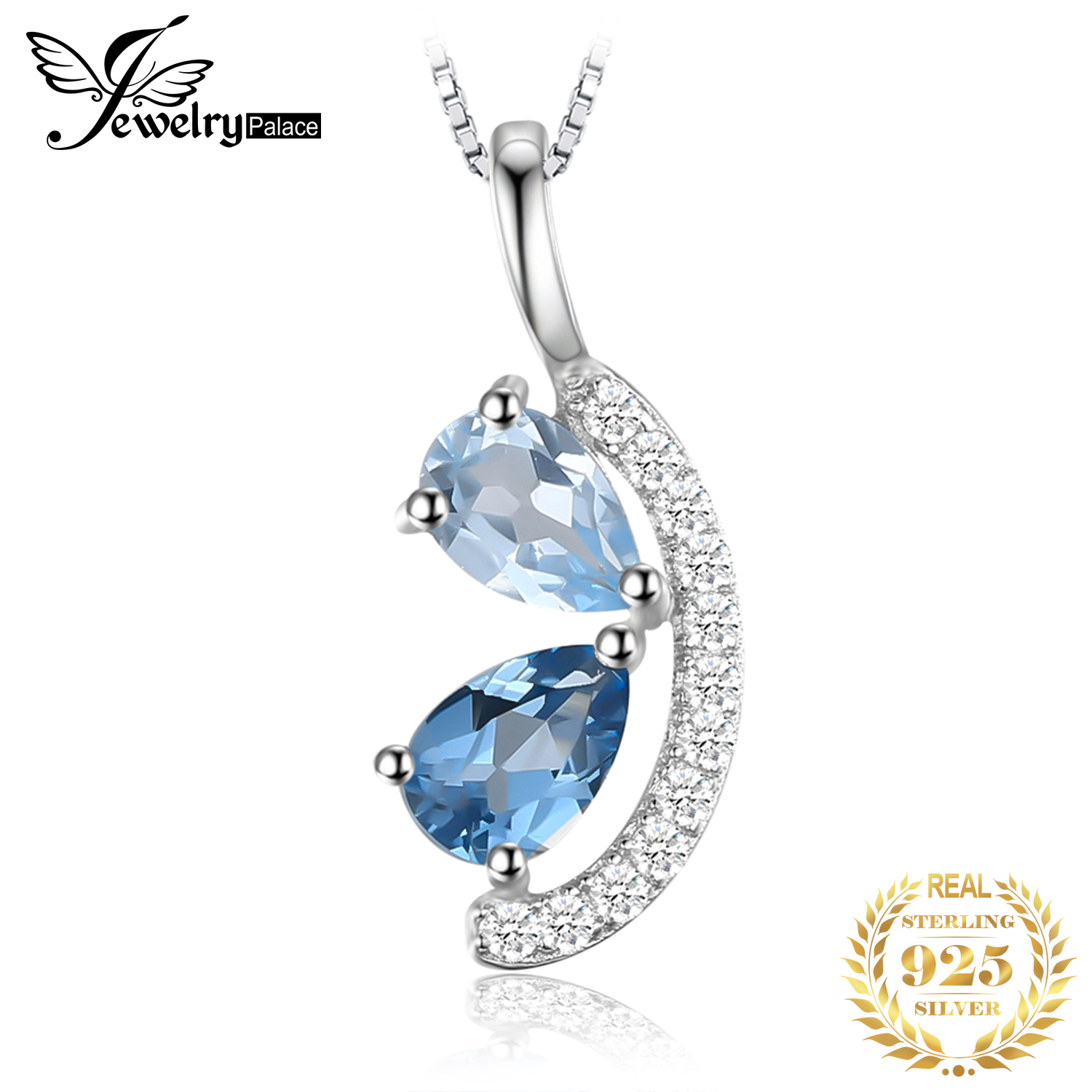 Women'S Fashion London - JewelryPalace الطبيعية السماء لندن الأزرق توباز