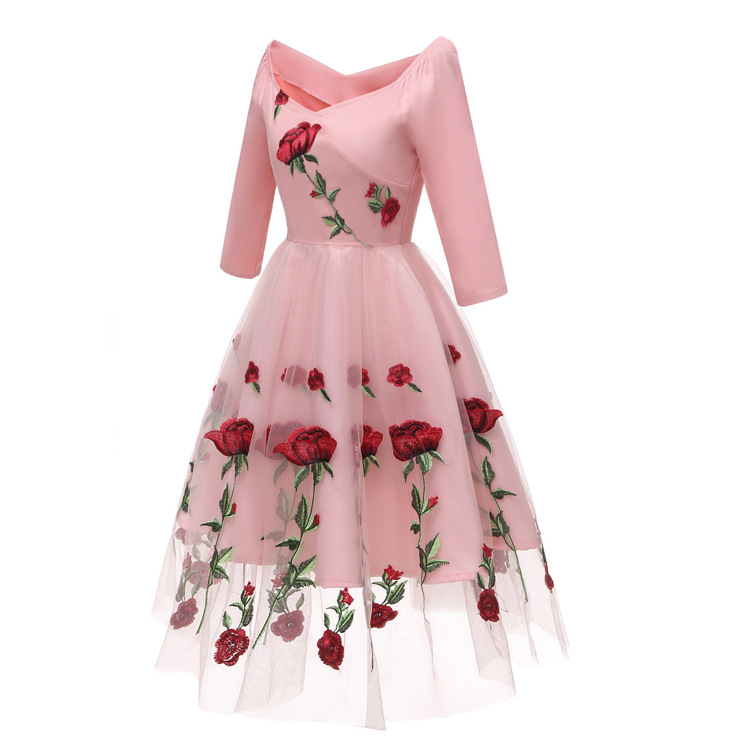عيد الميلاد روز التطريز خمر فس - مراجعة Women'S Fashion Of The 60S وسعره
