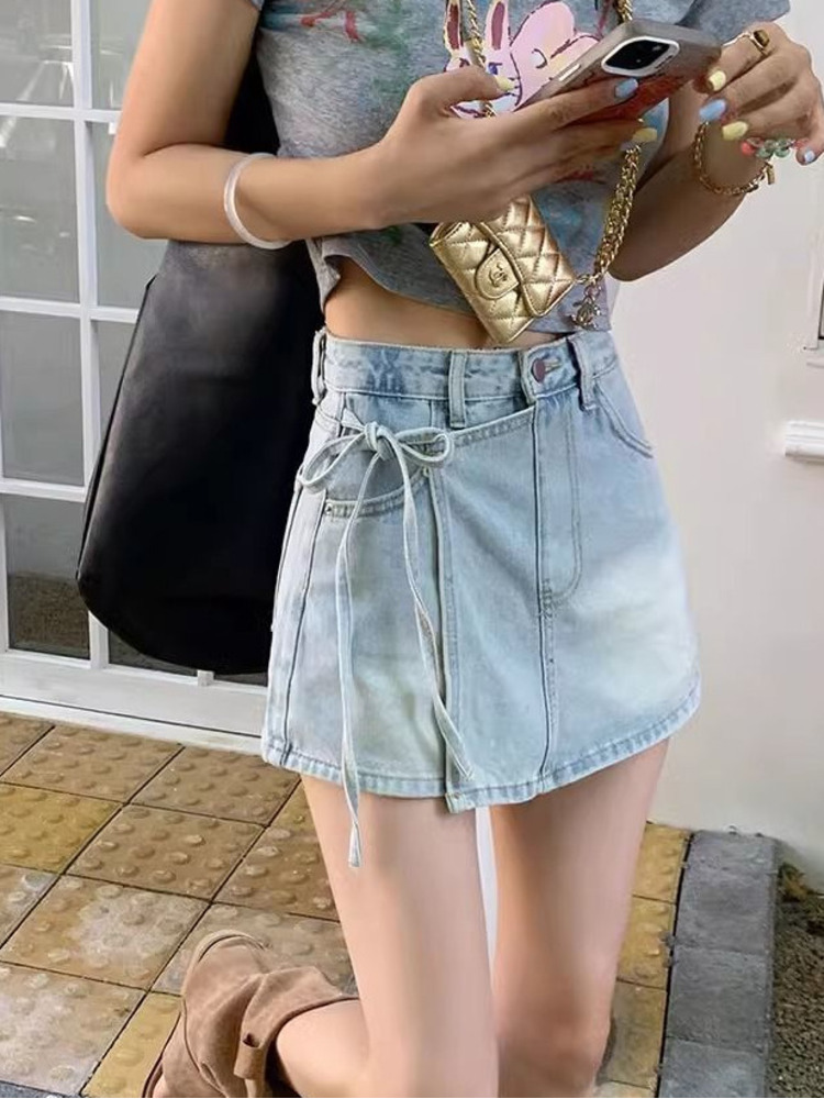 شورت جينز نسائي بخصر مرتفع، أز - مراجعة Denim Shorts Women وسعره