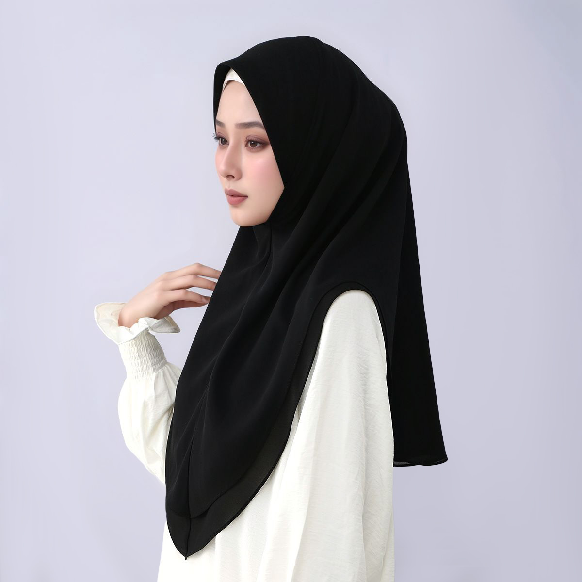 شيفون جديد مزدوج الطبقات جاهز  - مراجعة Women Fashion Wear وسعره