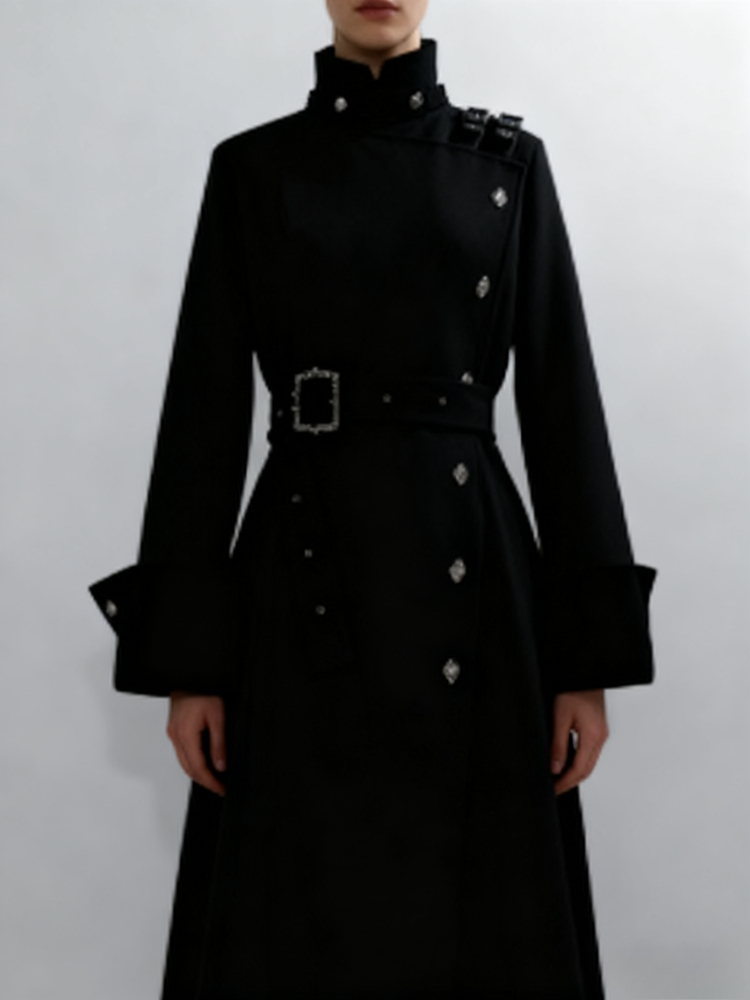 معطف صوفي طويل أنيق بأسلوب قوط - مراجعة Women'S Fashion Long Coat وسعره