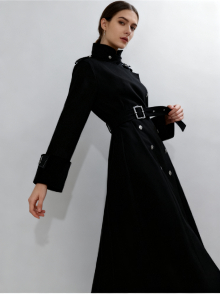 معطف صوفي طويل أنيق بأسلوب قوط - مراجعة Women'S Fashion Long Coat وسعره