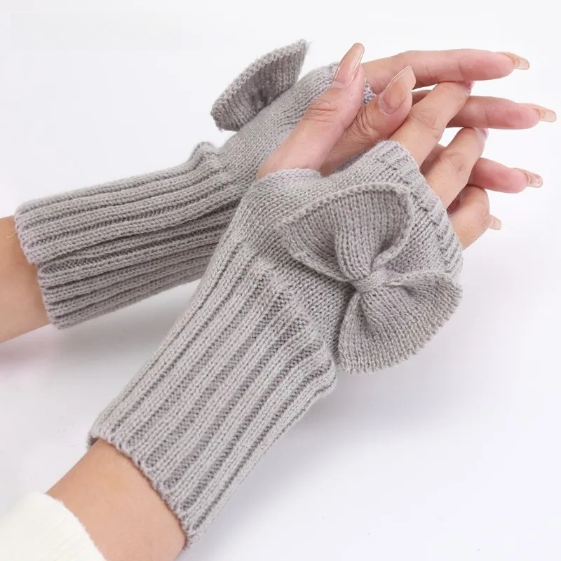 قفازات محبوكة بدون أصابع - داف - مراجعة Women Fashion Gloves وسعره