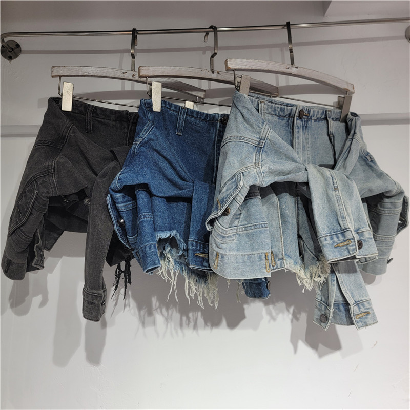 شورت جينز نسائي بتصميم عتيق مغ - مراجعة Denim Shorts Women وسعره