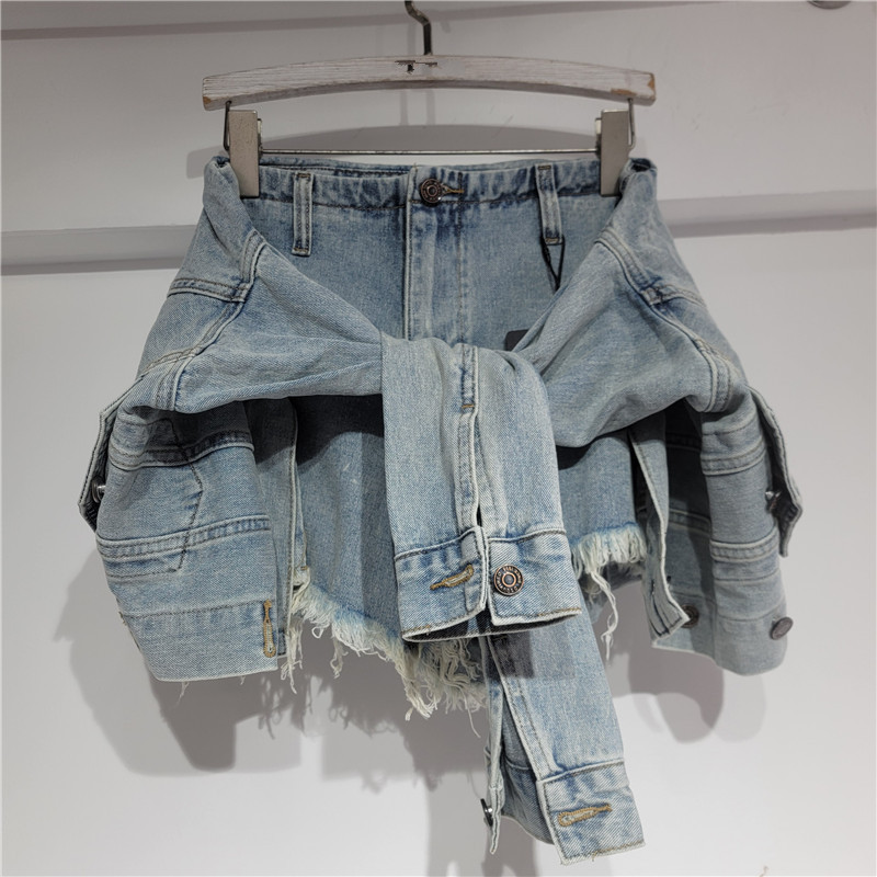 شورت جينز نسائي بتصميم عتيق مغ - مراجعة Denim Shorts Women وسعره