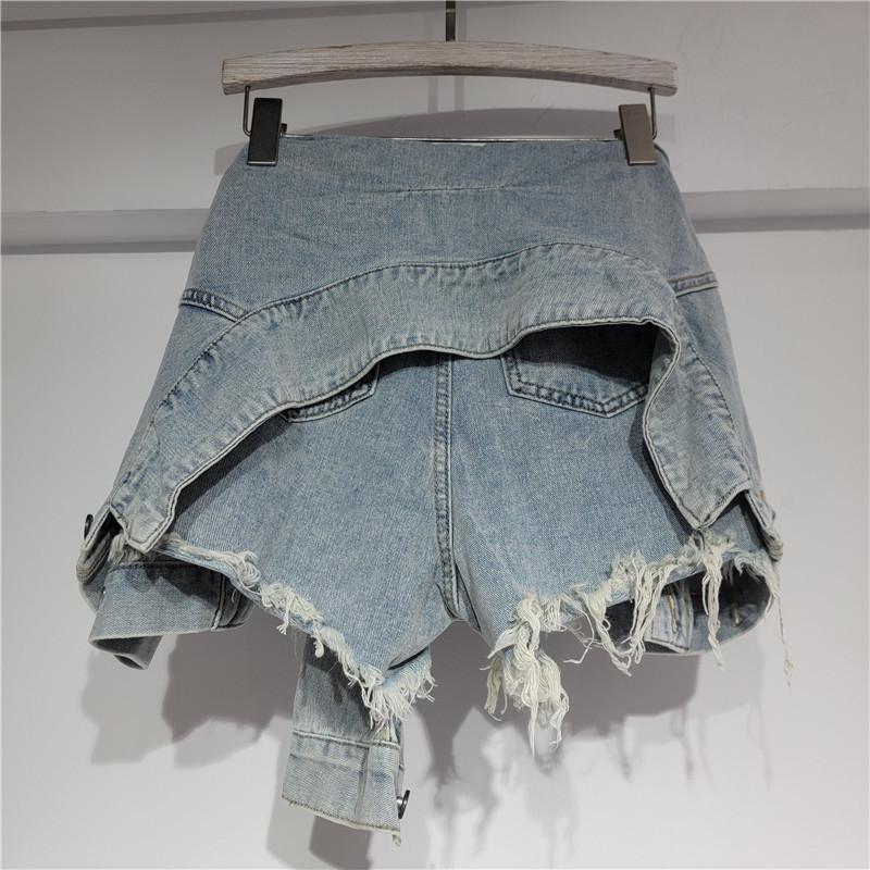 شورت جينز نسائي بتصميم عتيق مغ - مراجعة Denim Shorts Women وسعره