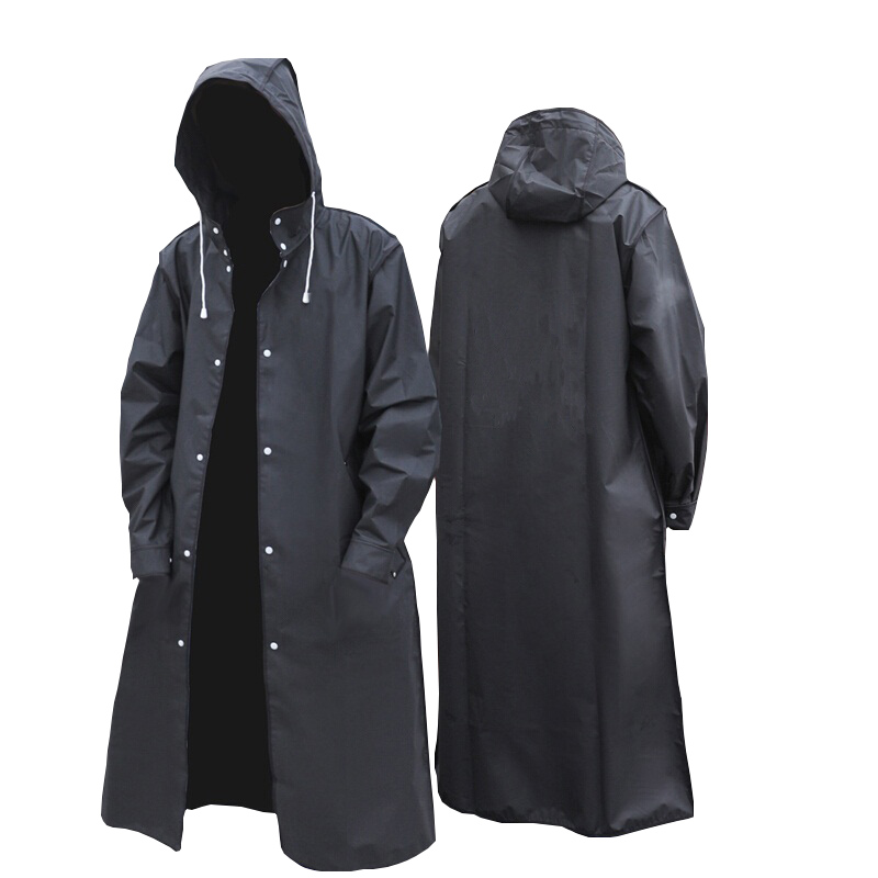 أسود موضة الكبار مقاوم للماء م - مراجعة Women'S Fashion Raincoat وسعره