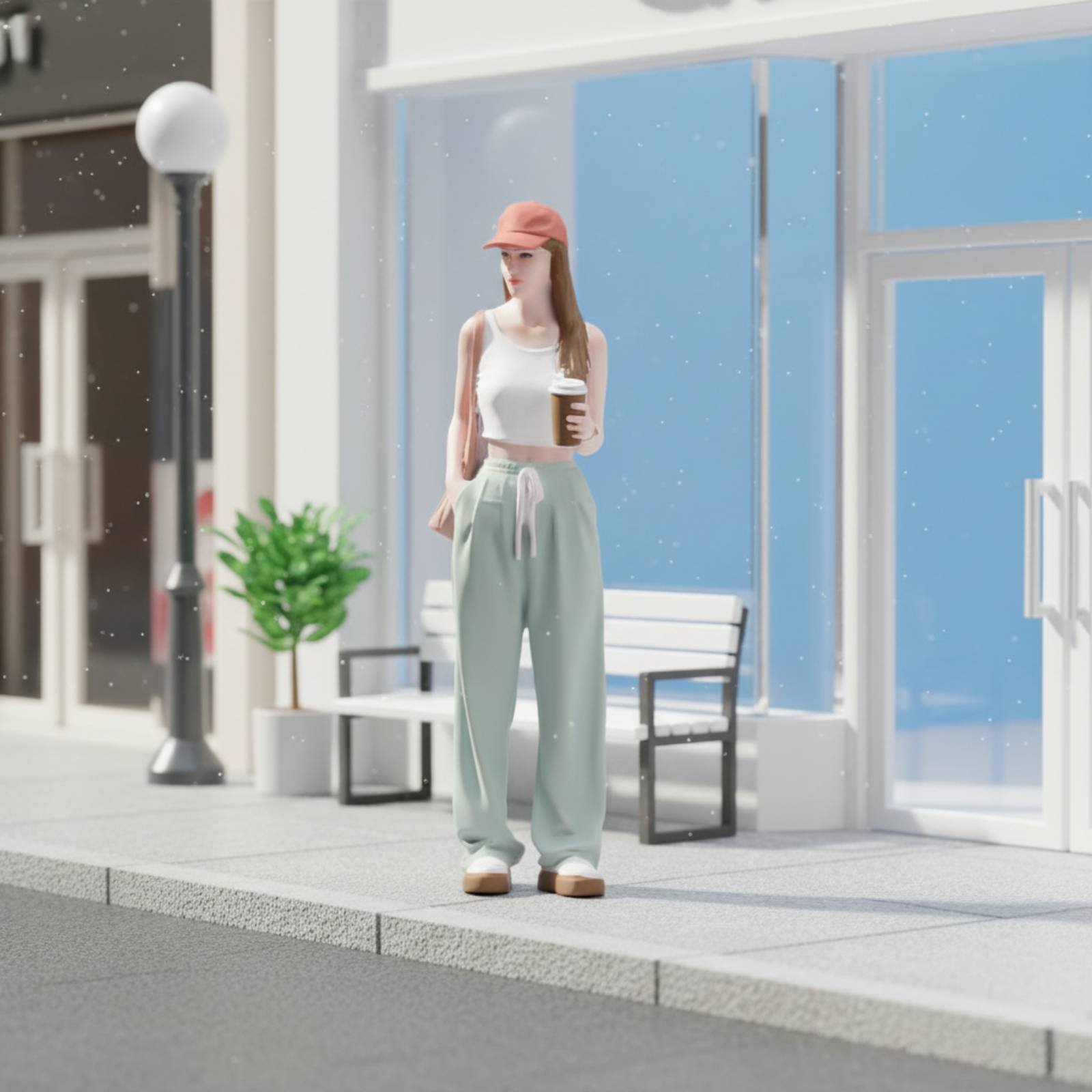 تمثال فتاة صغيرة واقعية تمسك ق - مراجعة Women Fashion Pose وسعره